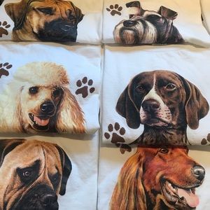 Have a bunch of dog t shirts size L/XL